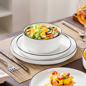 Leah 24 Piece Dinnerware Set for 6