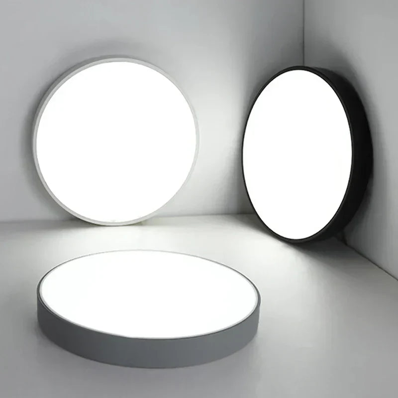 Modern Minimalist Round LED Ceiling Light 1-Light Indoor Hardwired