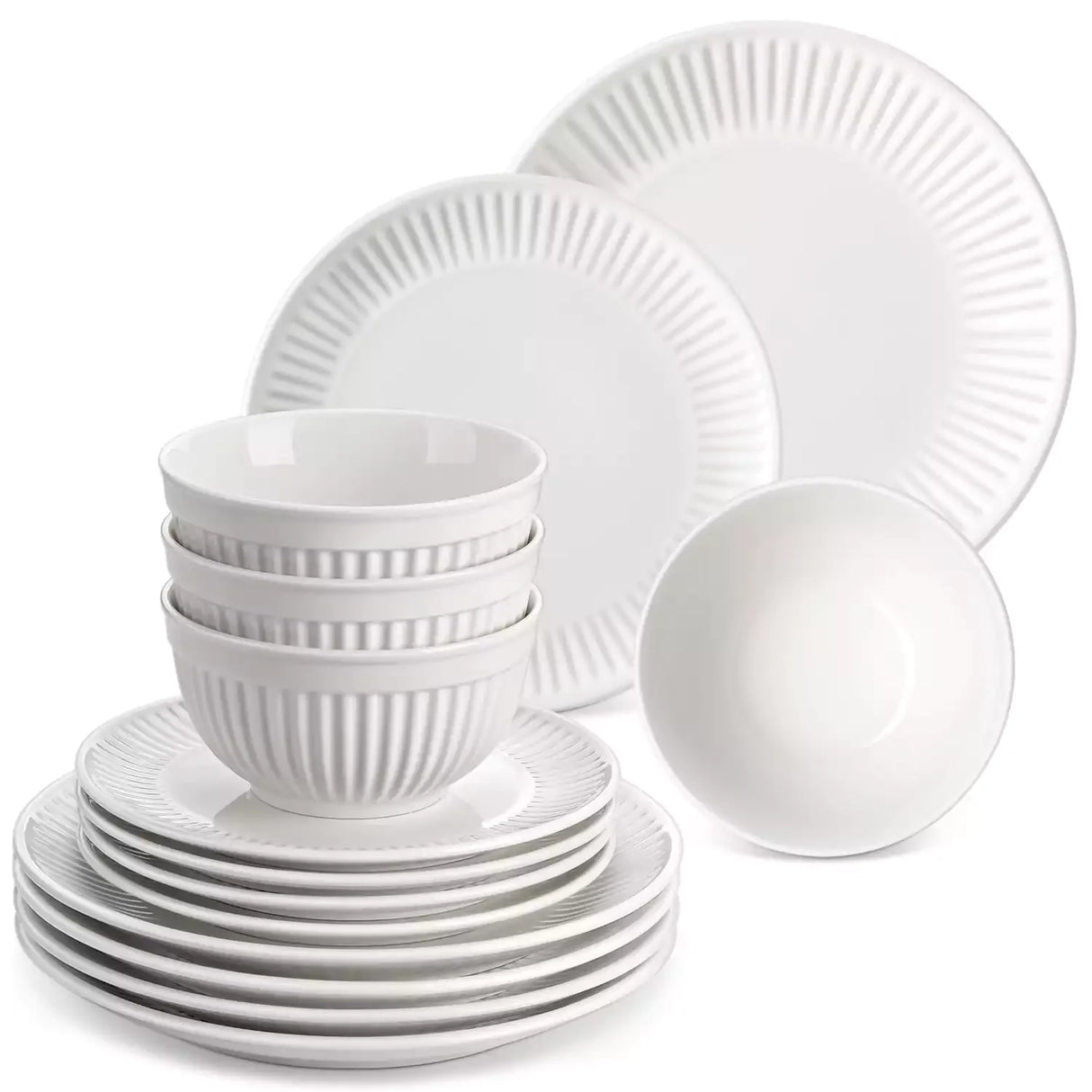 Leila 12 Piece Dinnerware Set