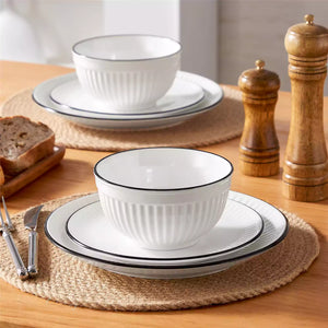 Leila 12 Piece Dinnerware Set