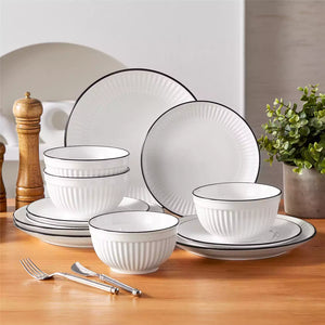 Leila 12 Piece Dinnerware Set