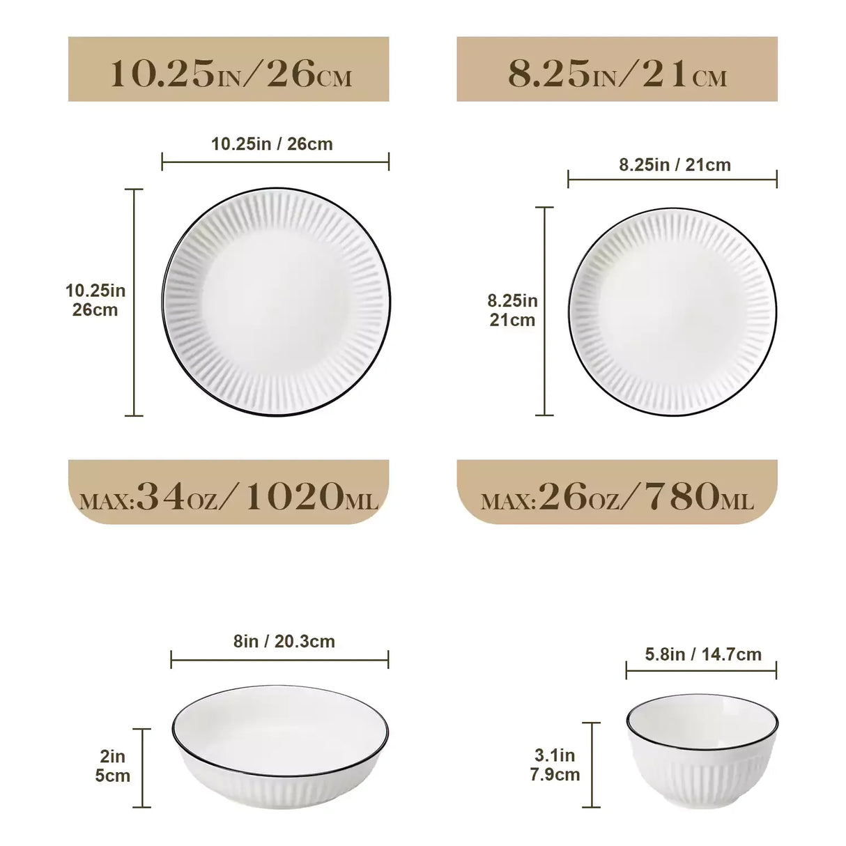 Leila 16 Piece Dinnerware Set