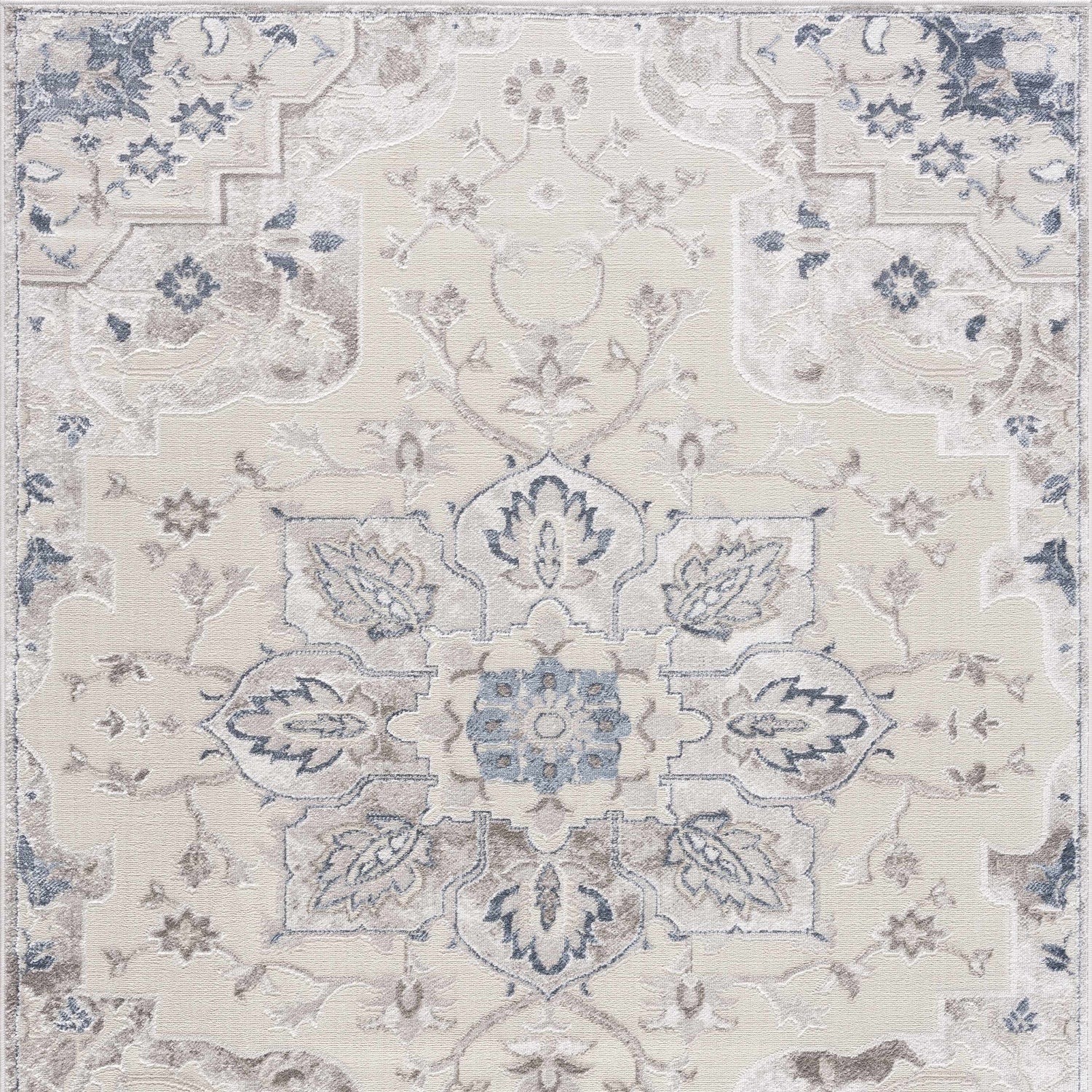 Calum Blue & Gray Area Rug - Clearance