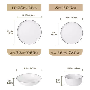 Lexi 16 Piece Dinnerware Set