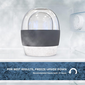 Stemless Freezer Wine Glass "MOM FUEL" Liquid-Freeze Gel Insulated Chiller Cup - Unique Gift for Mom/Mothers Day/Birthday/Christmas (8.5oz)