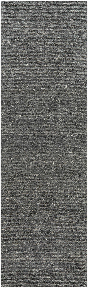 Winta Black Wool Area Rug