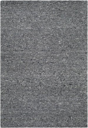 Winta Black Wool Area Rug