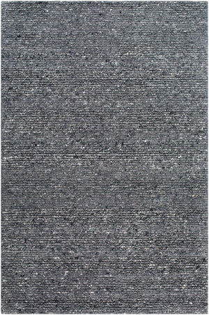 Winta Black Wool Area Rug