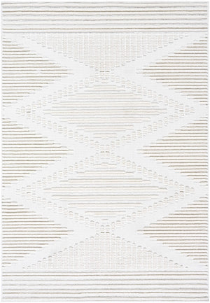 Annika Beige 3D Washable Area Rug
