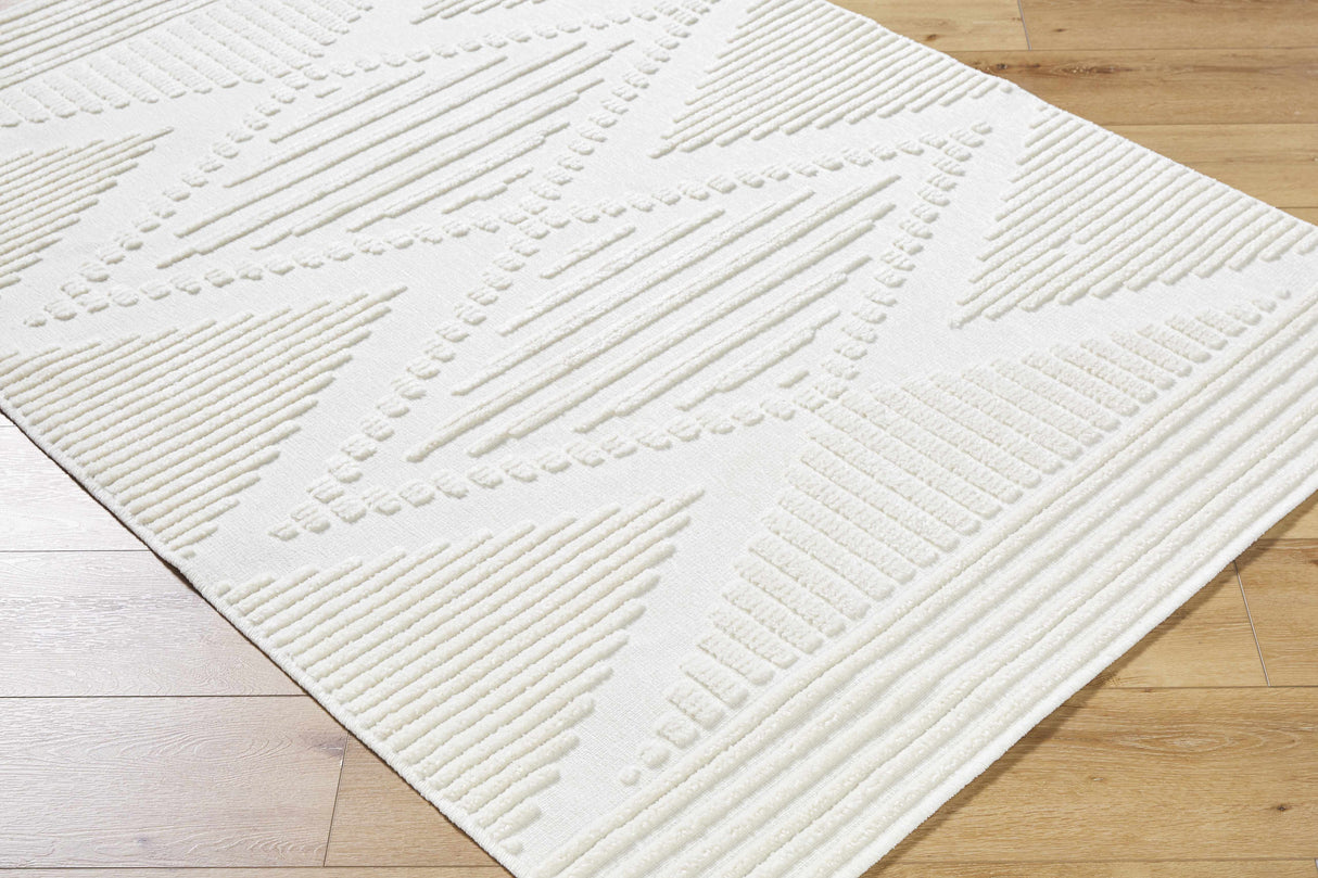 Annika Beige 3D Washable Area Rug
