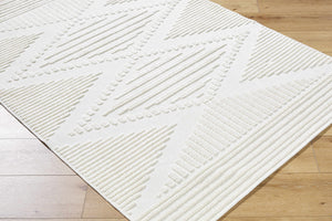 Annika Beige 3D Washable Area Rug