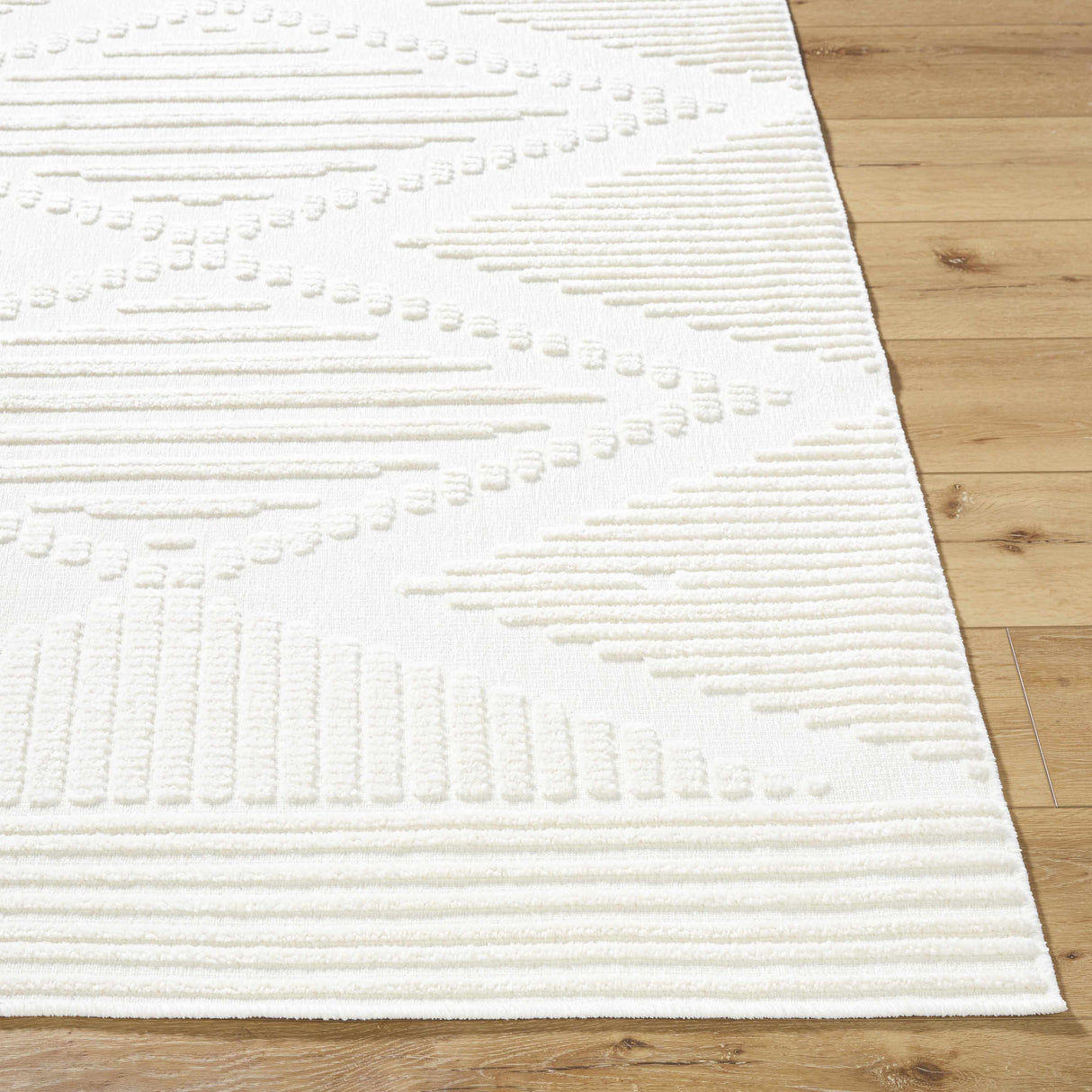 Annika Beige 3D Washable Area Rug