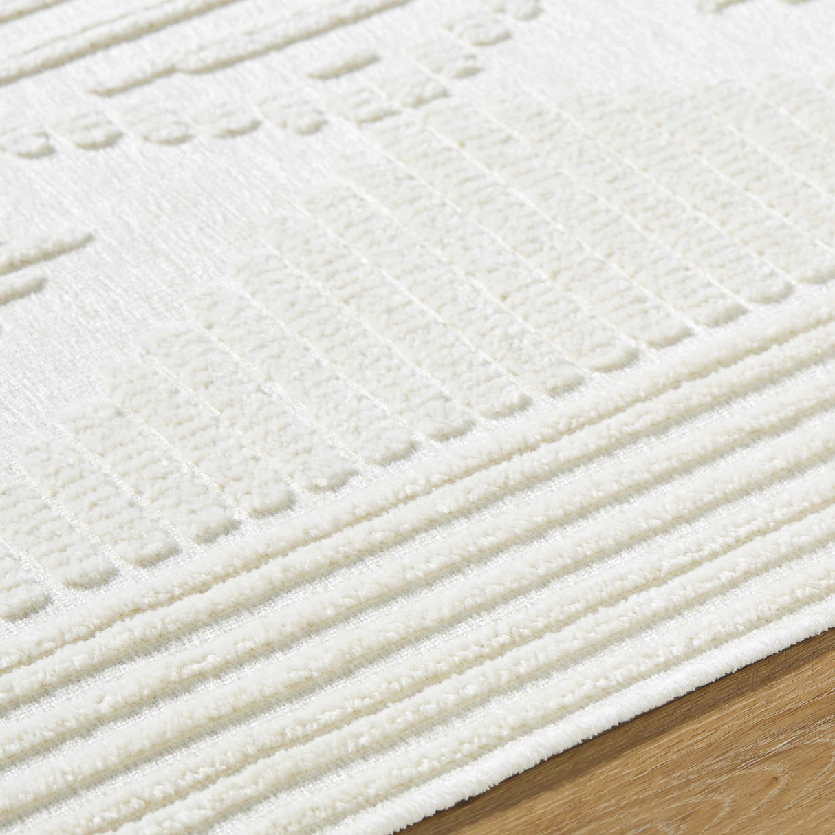 Annika Beige 3D Washable Area Rug