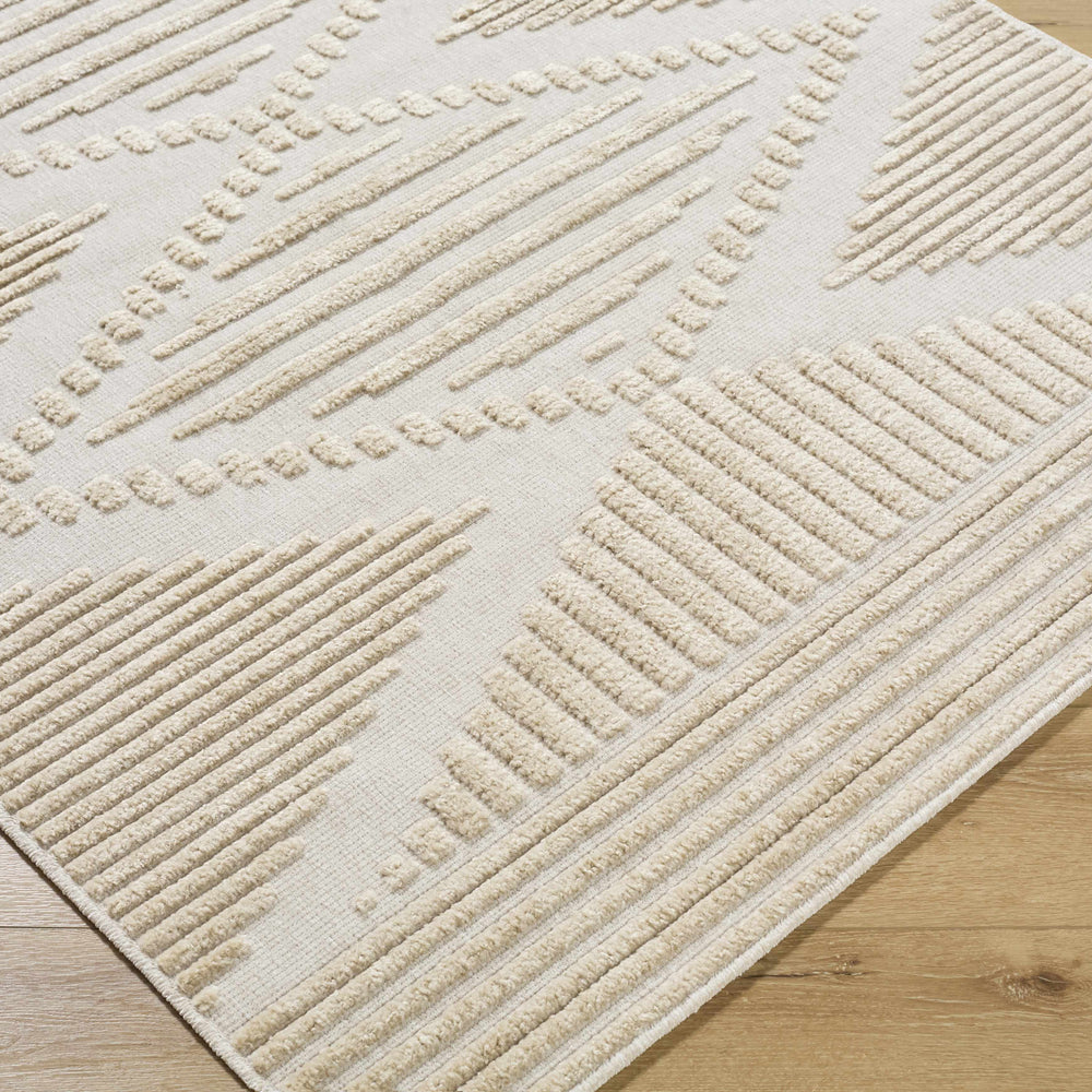 Annika Light Brown 3D Washable Area Rug