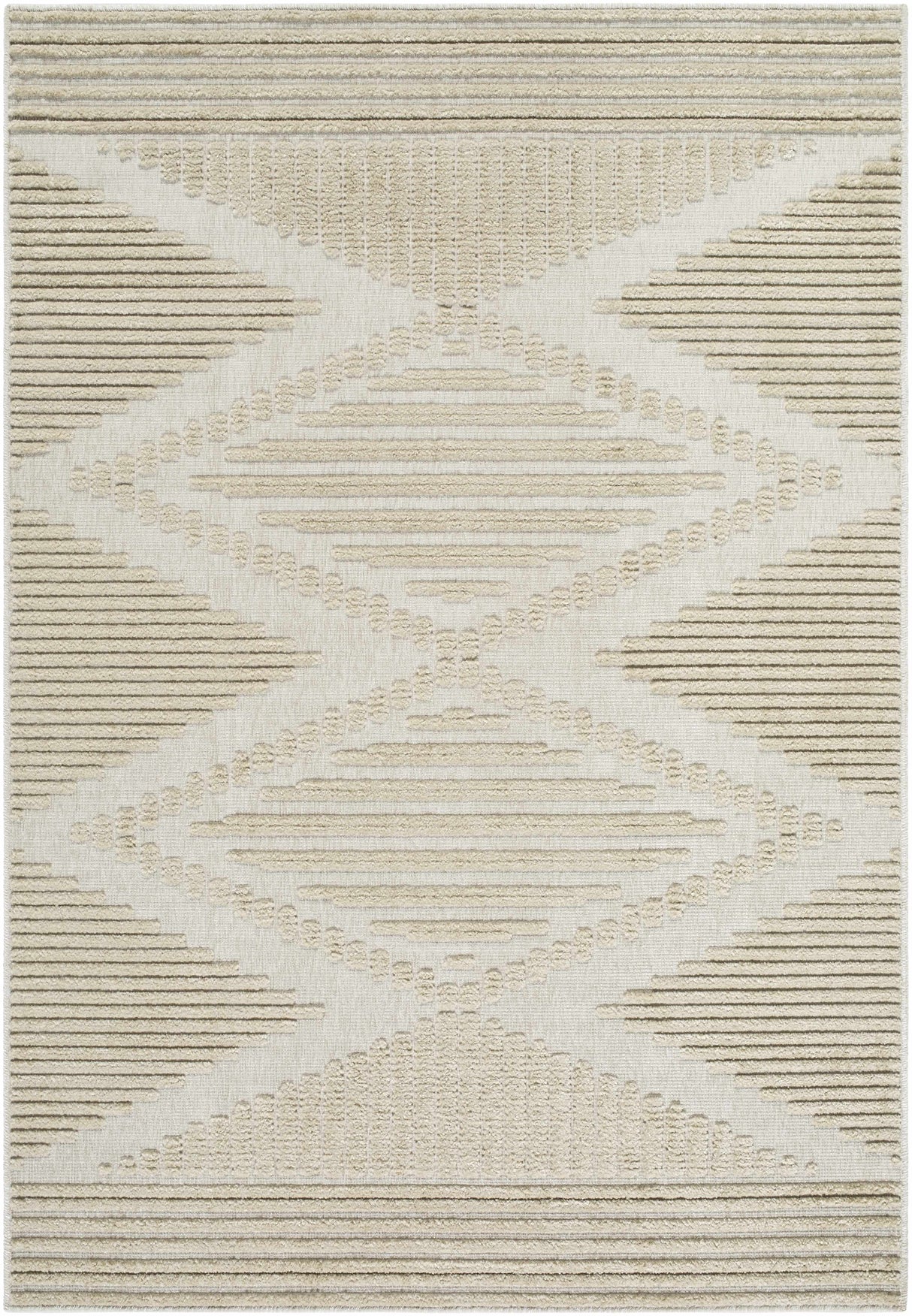 Annika Light Brown 3D Washable Area Rug