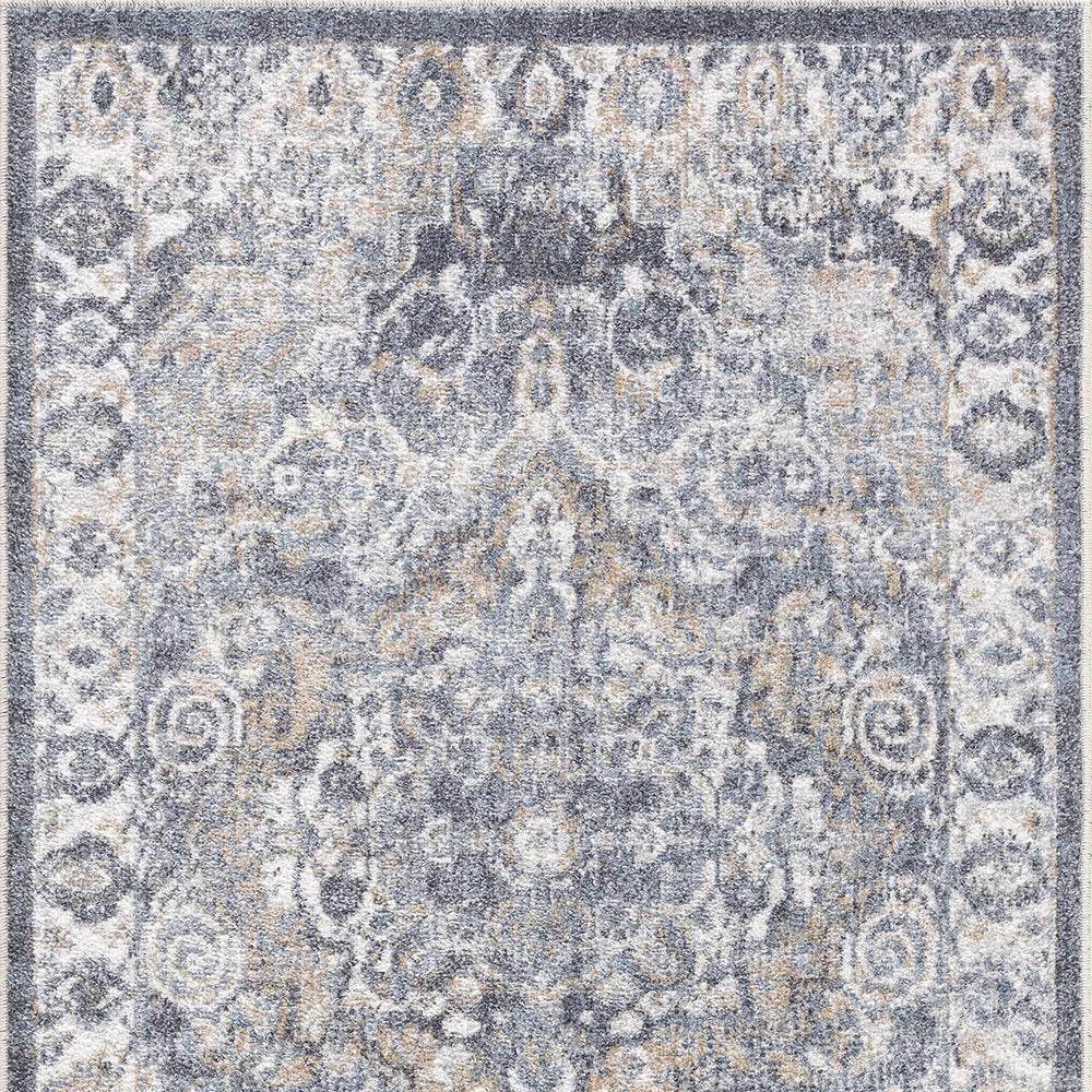 Aurum Blue Washable Area Rug - Clearance