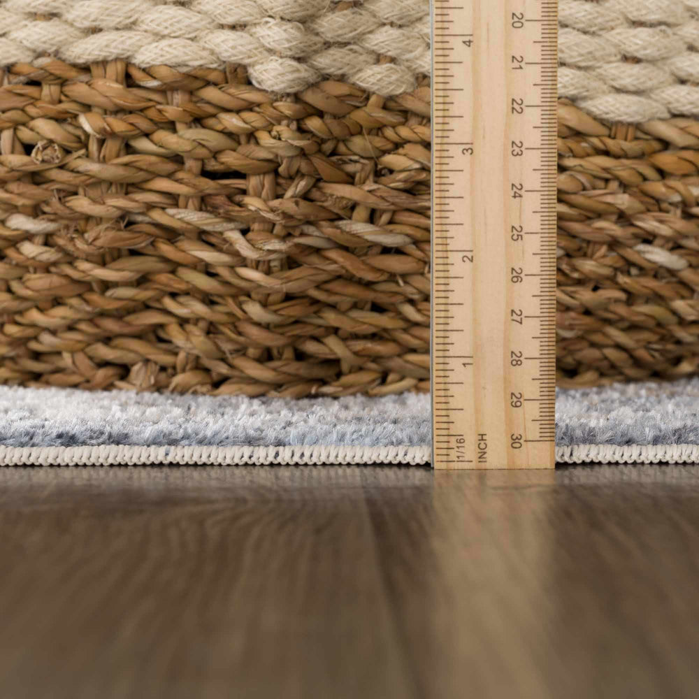 Aurum Blue Washable Area Rug - Clearance