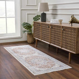 Emke Flat Pile Washable Rug