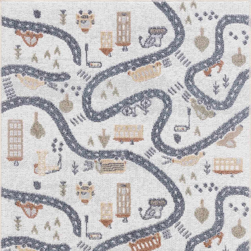 Mave Roads Washable Rug for Kids