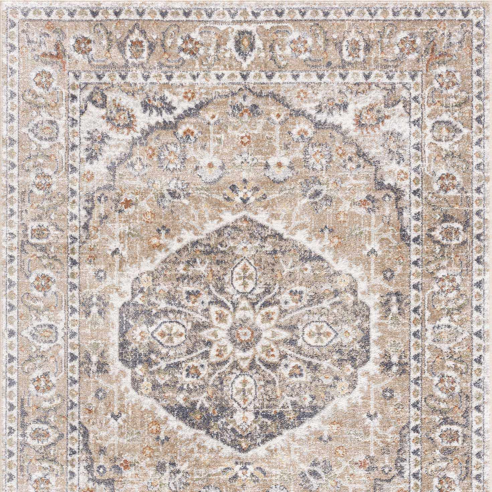 Hiti Beige Flat Pile Washable Rug