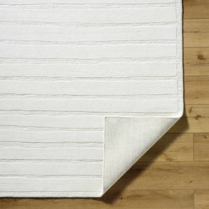 Aurex Cream Stepped Arch Art Deco Wool Handmade Area Rug - Clearance