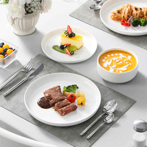 Luna Marble Pink 12 Piece Dinnerware Set