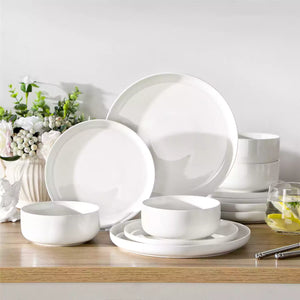 Luna Marble Blue 24 Piece Dinnerware Set for 8