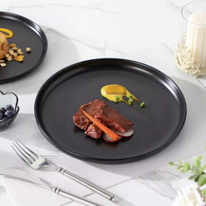 Luna Matte Black 12 Piece Dinnerware Set
