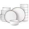 Luna Marble Pink 24 Piece Dinnerware Set for 8