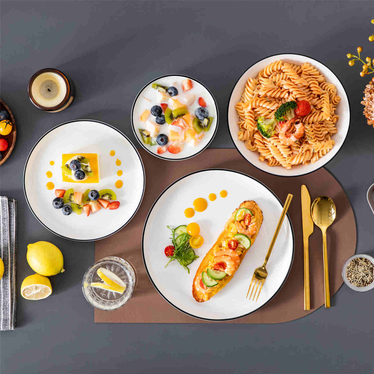 Luna 16 Piece Dinnerware Set