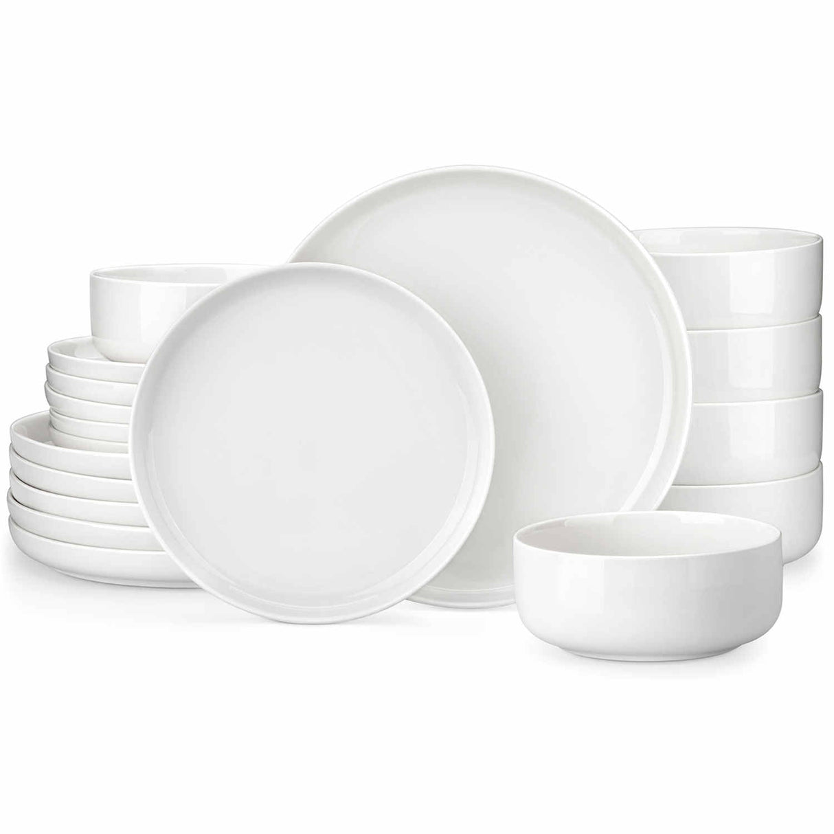 Luna Marble Blue 18 Piece Dinnerware Set