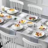 Luna Marble Grey 18 Piece Dinnerware Set