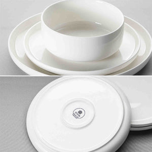 Luna Marble Pink 18 Piece Dinnerware Set
