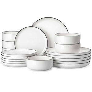 Luna Marble Pink 18 Piece Dinnerware Set