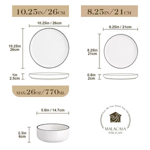 Luna 18 Piece Dinnerware Set