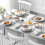 Luna Marble Blue 18 Piece Dinnerware Set