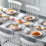 Luna Marble Pink 18 Piece Dinnerware Set