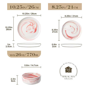 Luna 18 Piece Dinnerware Set