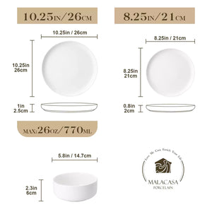 Luna 18 Piece Dinnerware Set