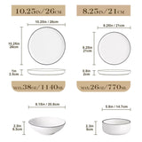 Luna 16 Piece Dinnerware Set
