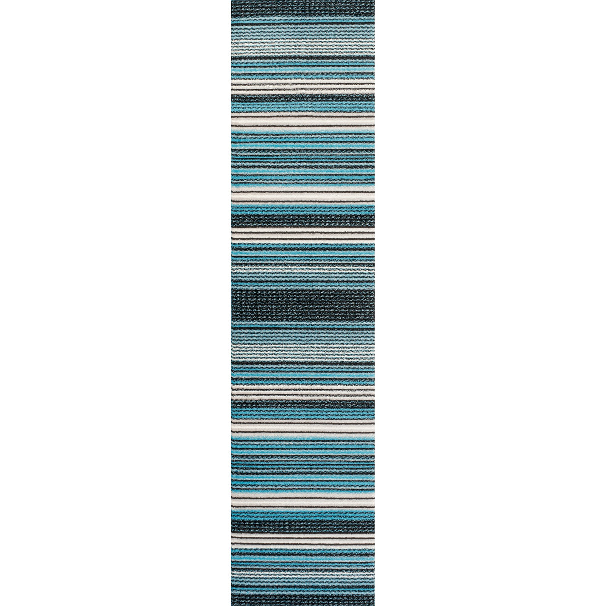 Duxbury Gradient Ticking Striped Runner Rug