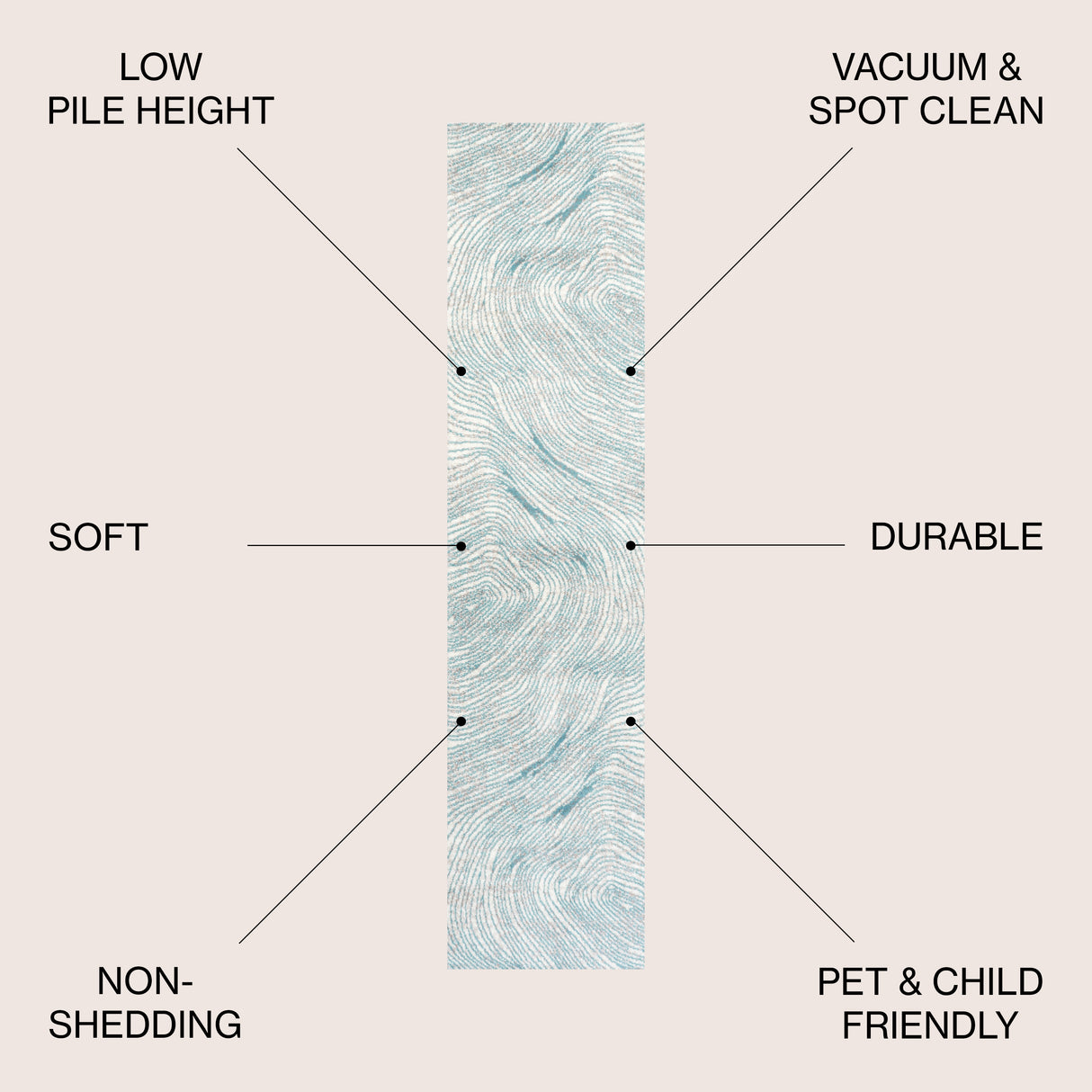 Arlo Woodgrain Geometric Runner Rug