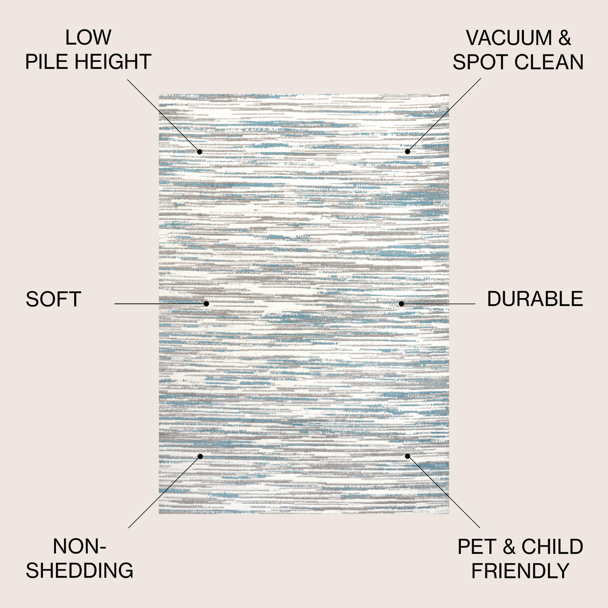 Speer Abstract Linear Stripe Area Rug