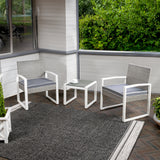 Selby 3-piece modern coastal faux wicker conversation outdoor patio set