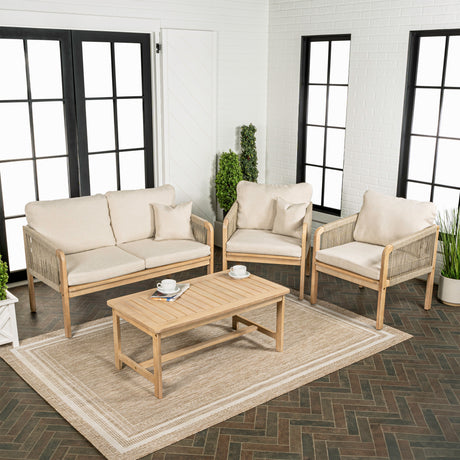 Tavira-4-Piece-Modern-Bohemian-Acacia-Wood-Outdoor-Patio-Set-with-Cushions-and-Plain-Decorative-Pillows-Outdoor-Furniture-Sets