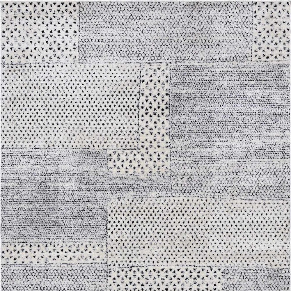 Modern Scandi High Pile Ivory Architect III Area Rug