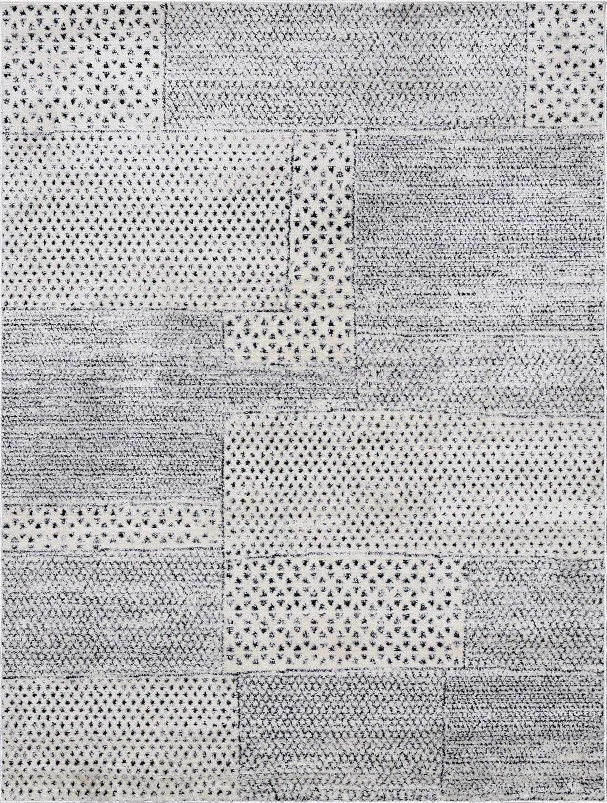 Modern Scandi High Pile Ivory Architect III Area Rug