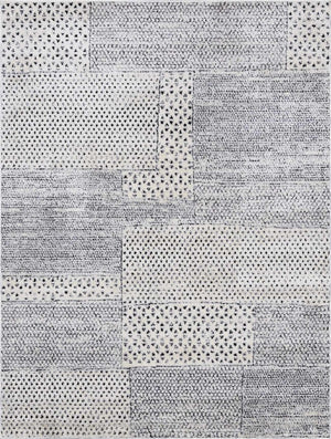 Modern Scandi High Pile Ivory Architect III Area Rug
