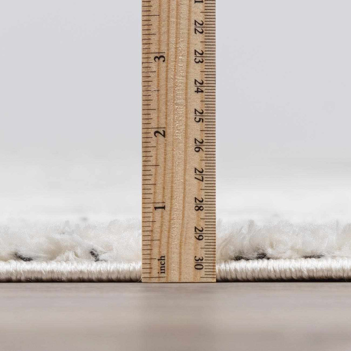 Modern Scandi High Pile Ivory Architect III Area Rug