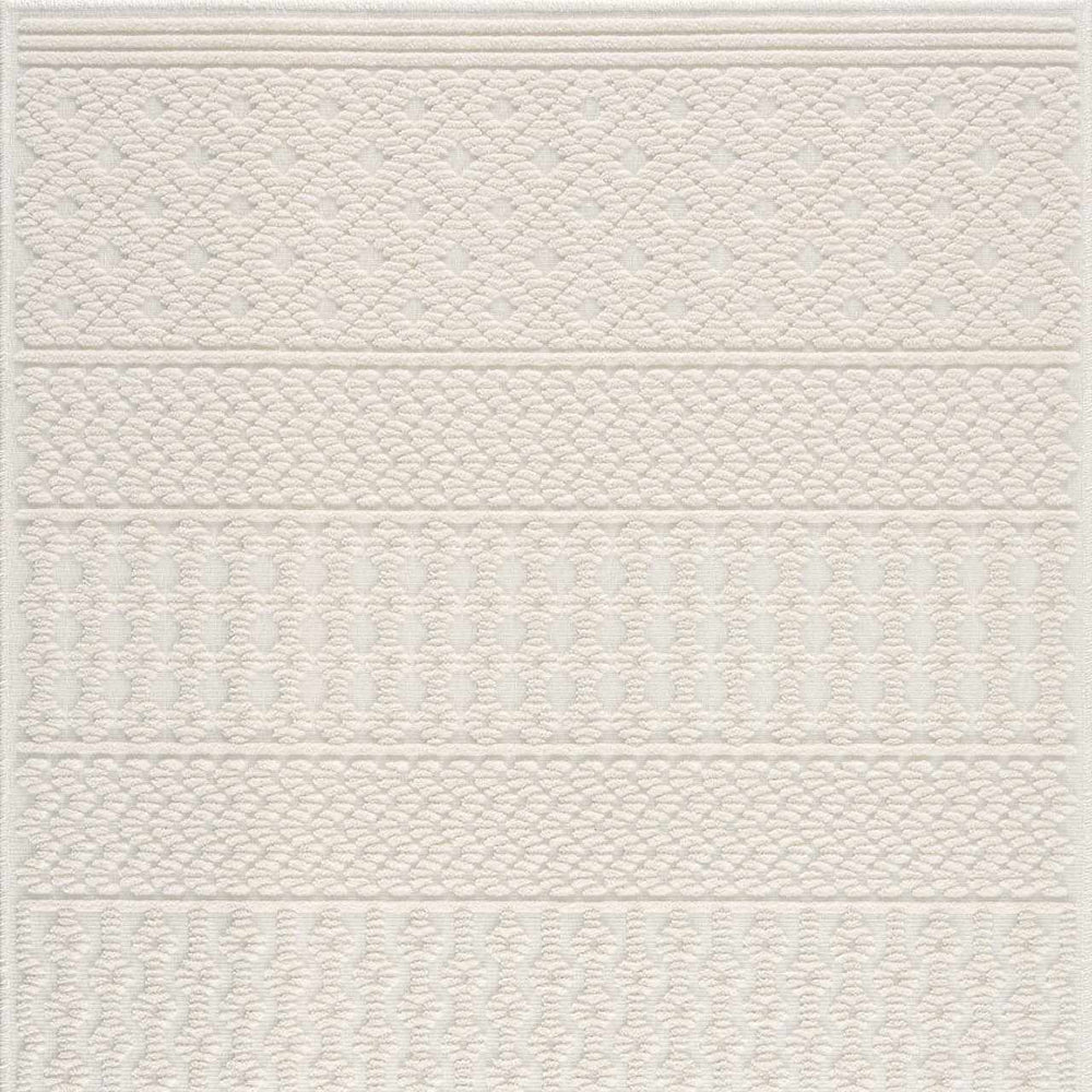 Drago White Washable Area Rug